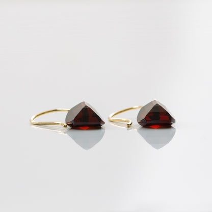 Garnet Pierced Earrings / K18