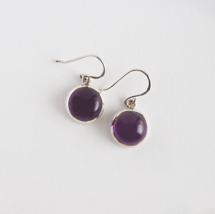 Amethyst Pierced Earrings / Sv925