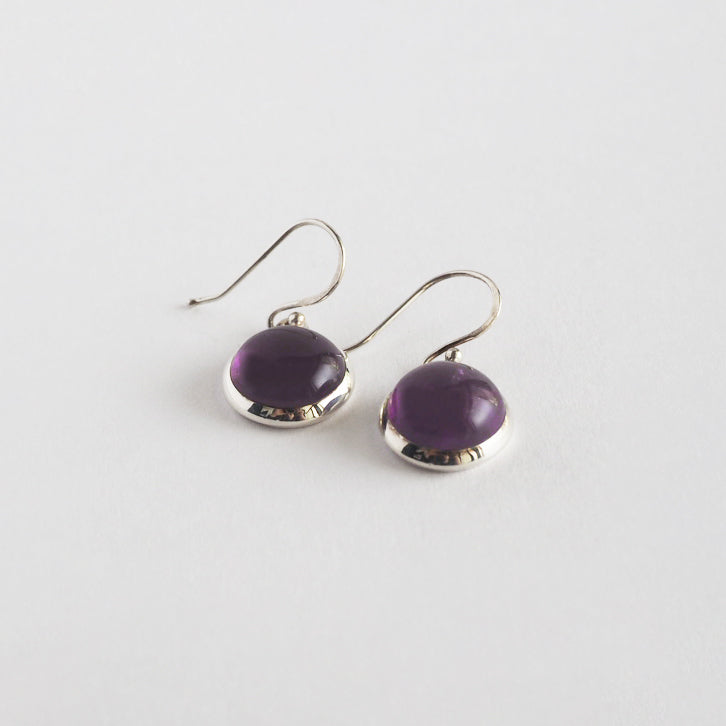 Amethyst Pierced Earrings / Sv925