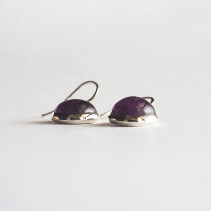 Amethyst Pierced Earrings / Sv925