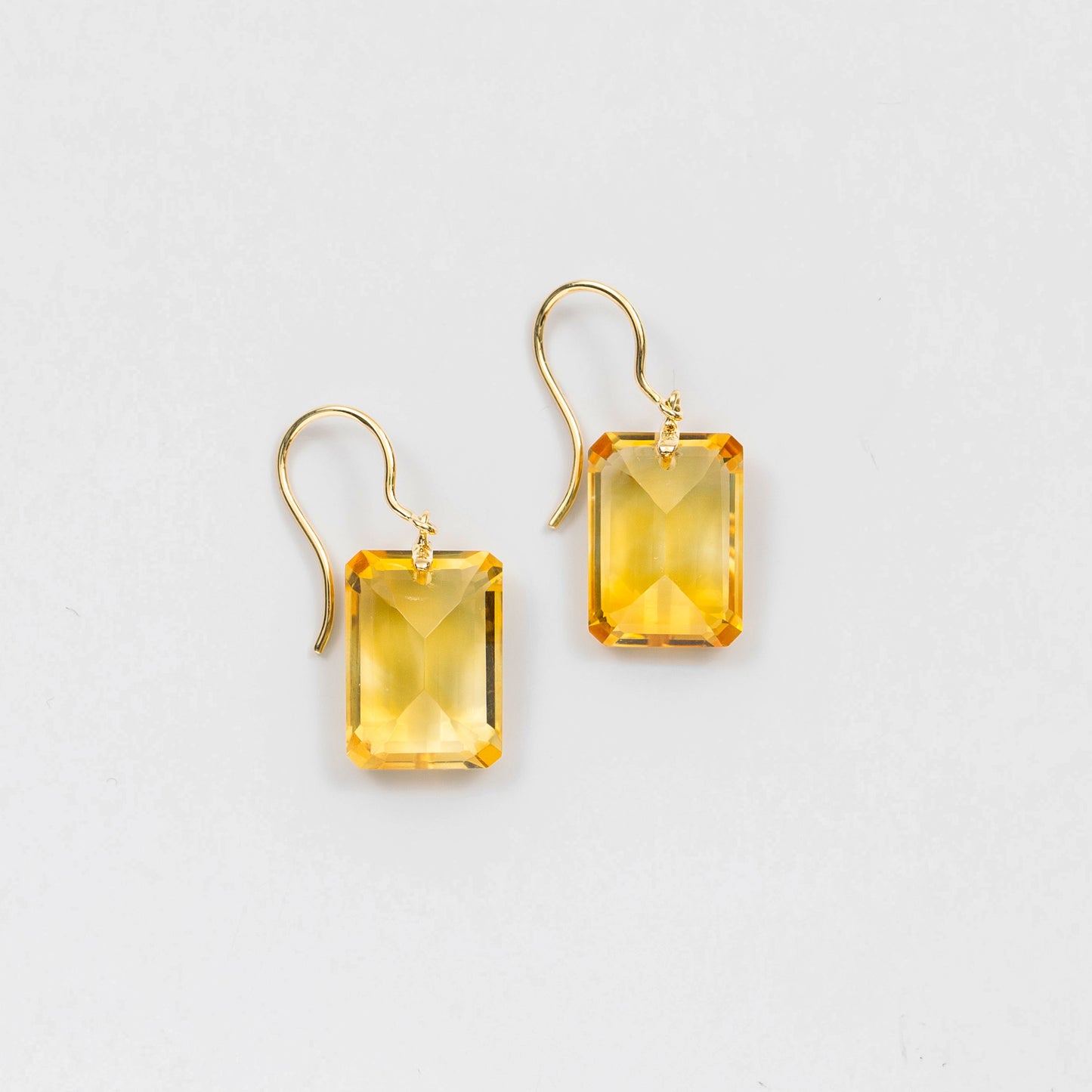 Citrine Pierced Earrings / K18