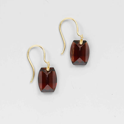 Garnet Pierced Earrings / K18