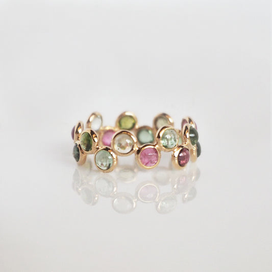 Multi Color Tourmaline Ring / K18