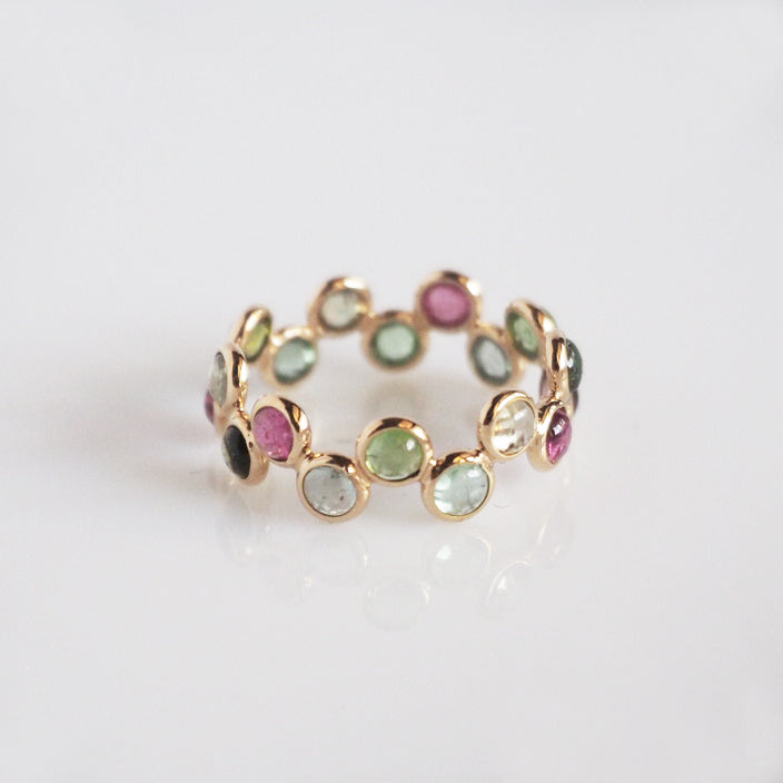 Multi Color Tourmaline Ring / K18