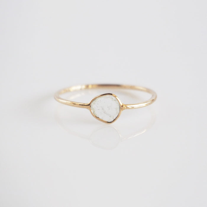 Single Slice Diamond Ring / K18